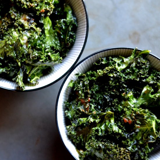 Parmesan Kale Chips