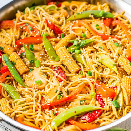 Easy Sweet & Sour Asian Noodles