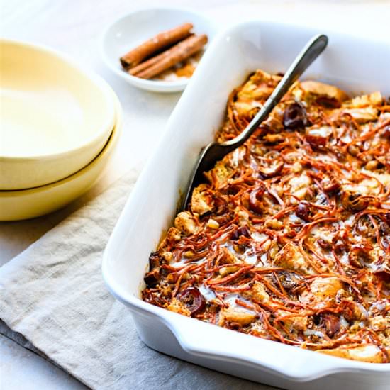 Easy Carrot Cake Bread Pudding