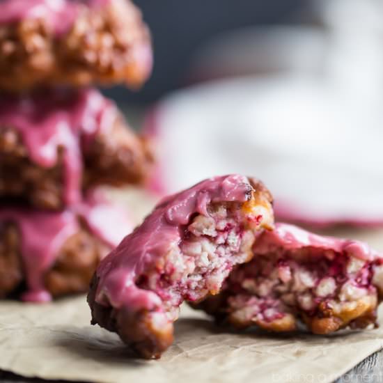 Raspberry Fritters