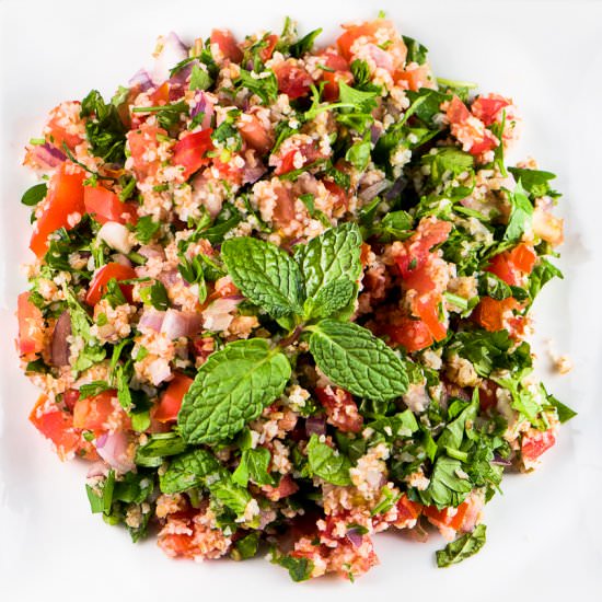 Tabouli Recipe with Brown Burg