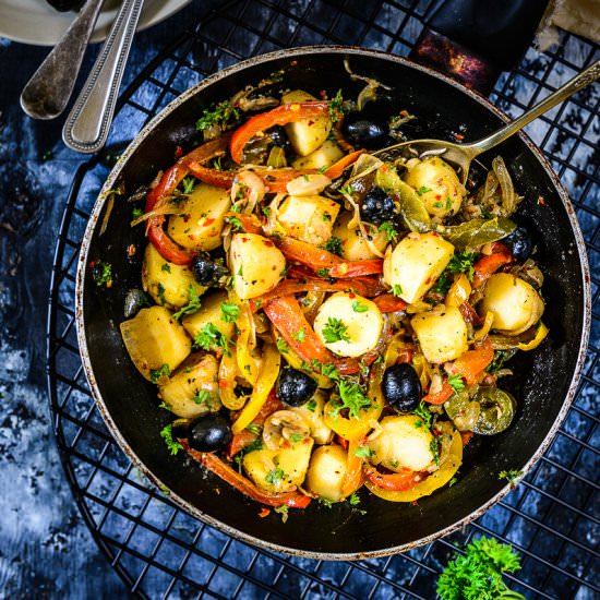 Mediterranean Warm Potato Salad