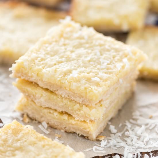 Gooey Coconut Pie Bars