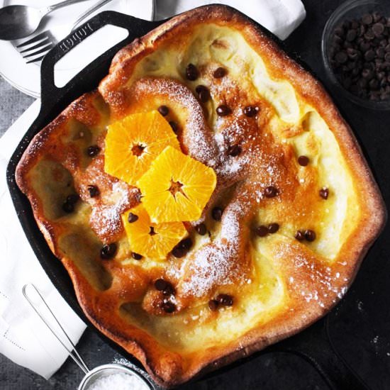 Chocolate Orange Dutch Baby
