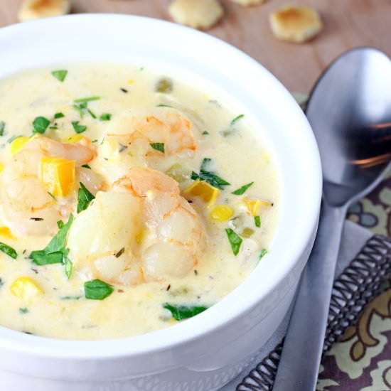 Easy Shrimp and Corn Chowder