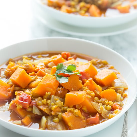 Sweet Potato and Lentil Curry