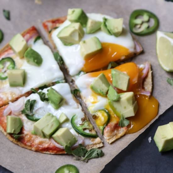 Easy Mexican Breakfast Pizza