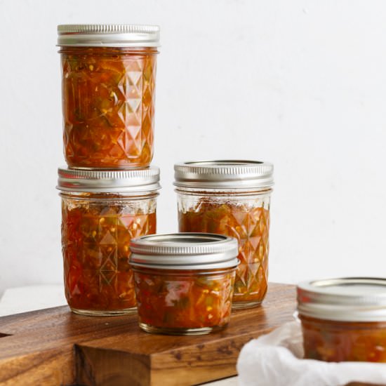 Zesty Tomato Salsa for Canning