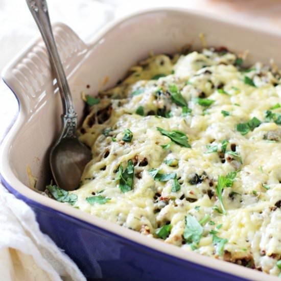 Pulled Pork Quinoa Casserole