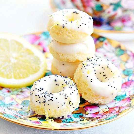 Mini Lemon Poppy Seed Donuts