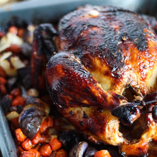 Simple Whole Roasted Chicken
