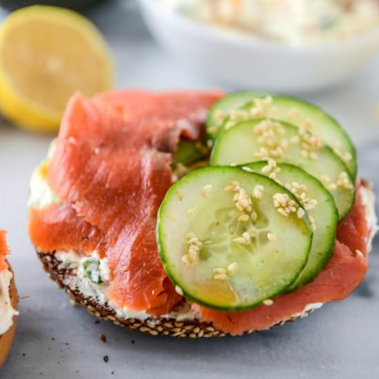 The Perfect Lox Bagel