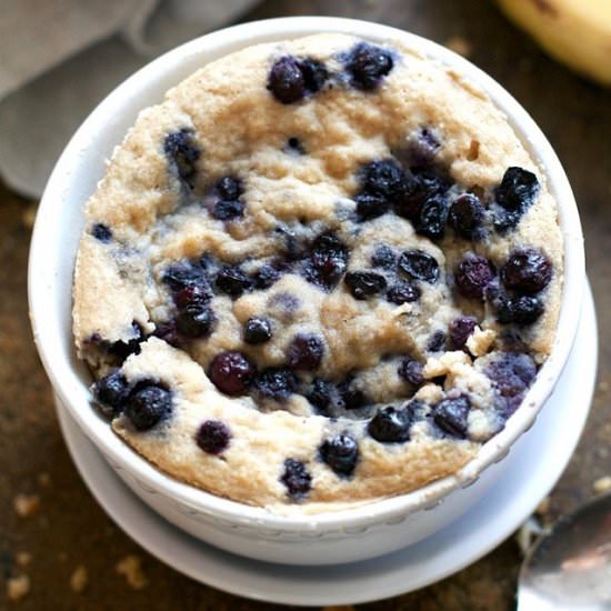 Blueberry Banana Bread Mug Cake