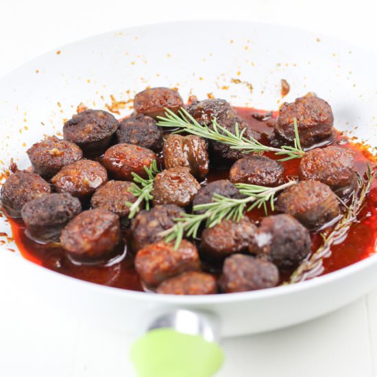 Chorizo in Red Wine with Rosemary