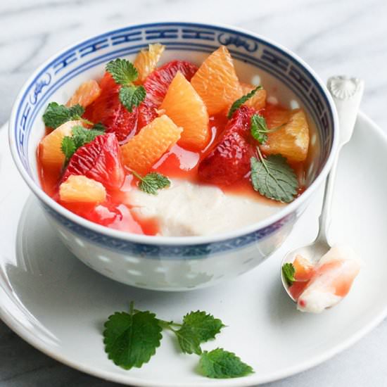 Vegan Chamomile Panna Cotta