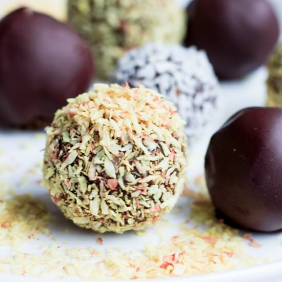Nut Free Chocolate Orange Raw Balls