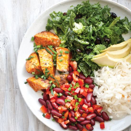 Nourish Bowl: Olive Kale Salad