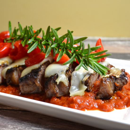 Steak w/ Marinara & Peppadew Pepper