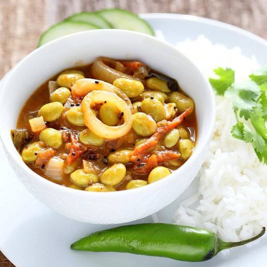 Edamame Kara Kuzhambu