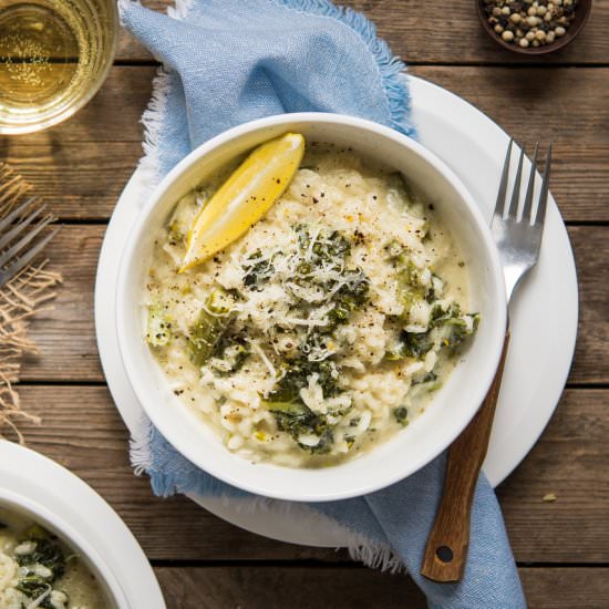 Asparagus & Kale Risotto