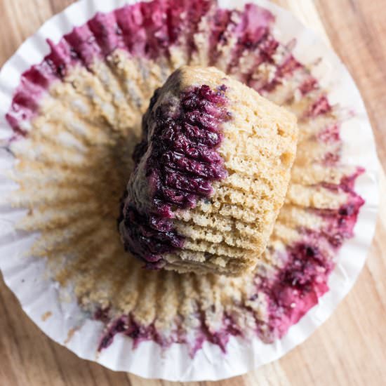 Blackberry Banana Muffins