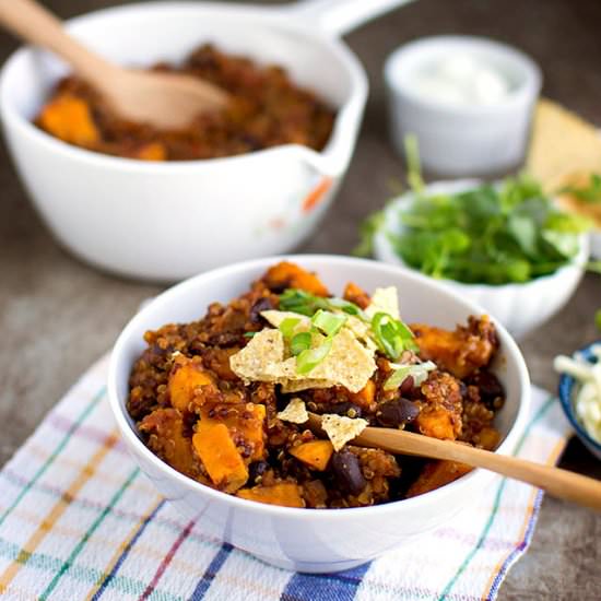 Sweet Potato Quinoa Chili