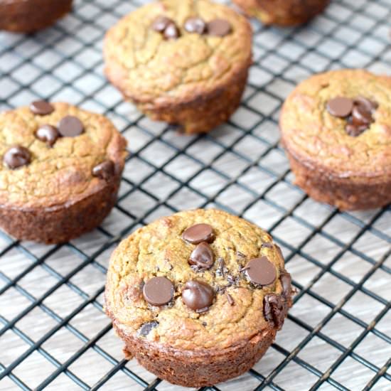 Paleo Zucchini Banana Muffins