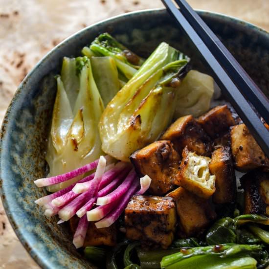 Five-Spice Crispy Tofu and Bok Choy