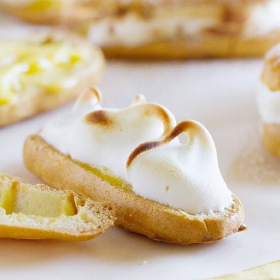 Lemon Meringue Eclairs