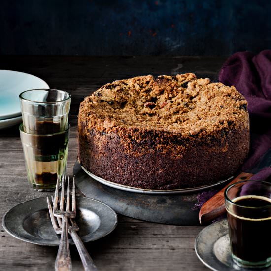 Whole Wheat Espresso Streusel Cake