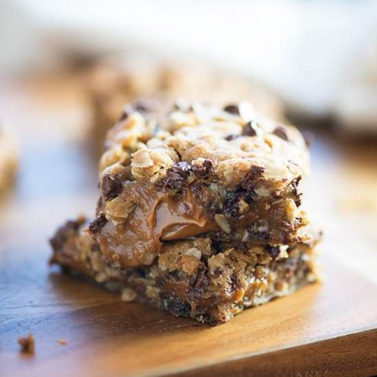 Peanut Butter Caramel Cookie Bars