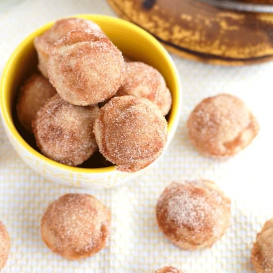 Cinnamon Sugar Banana Donut Holes