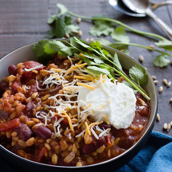 Easy Farro Chili
