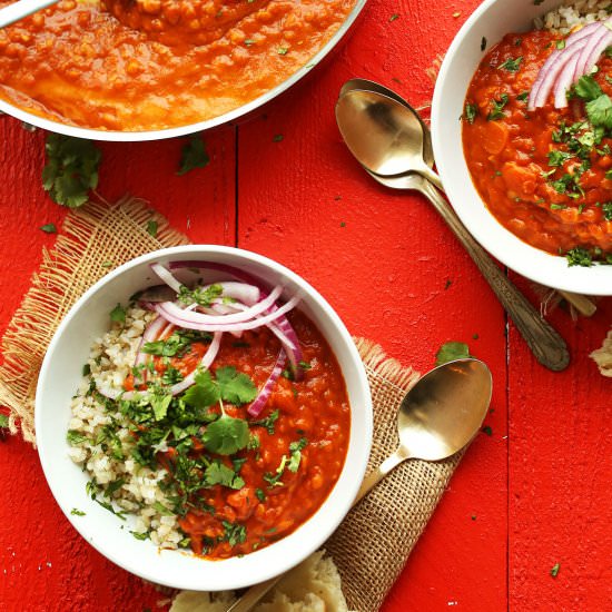 Spicy Red Lentil Curry