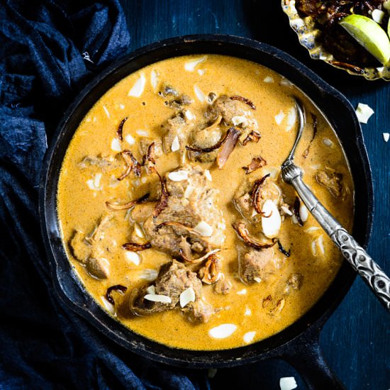 Mutton Korma with Almonds
