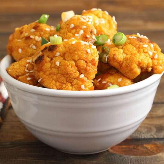 Honey Sriracha Cauliflower