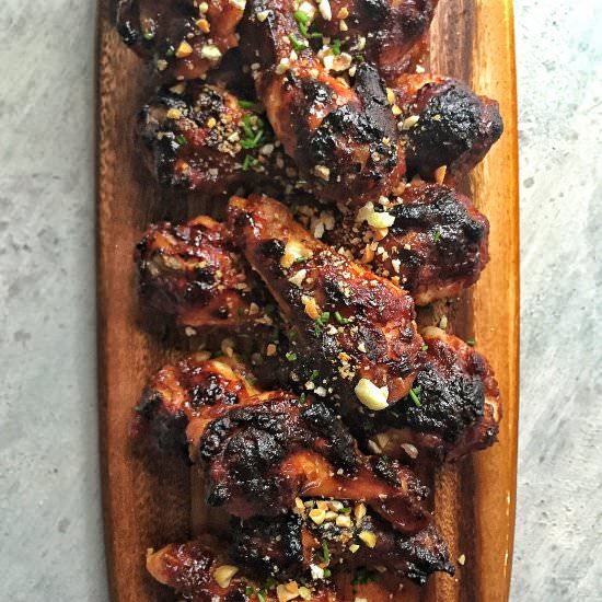 BBQ Kimchi Baked Wings