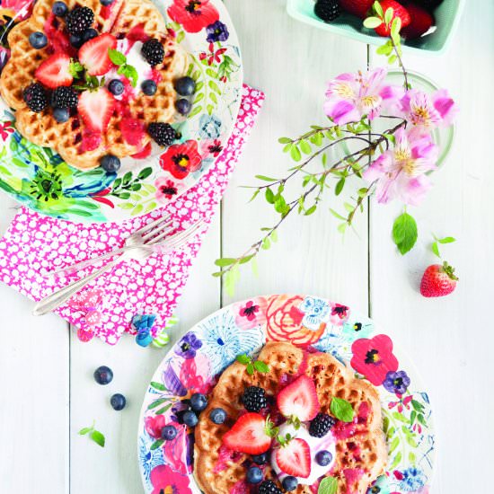Healthy Chia Waffles