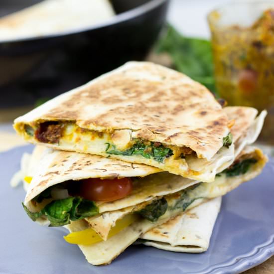 Easy Veggie Quesadillas