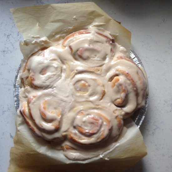 1 Hour Maple Cinnamon Rolls