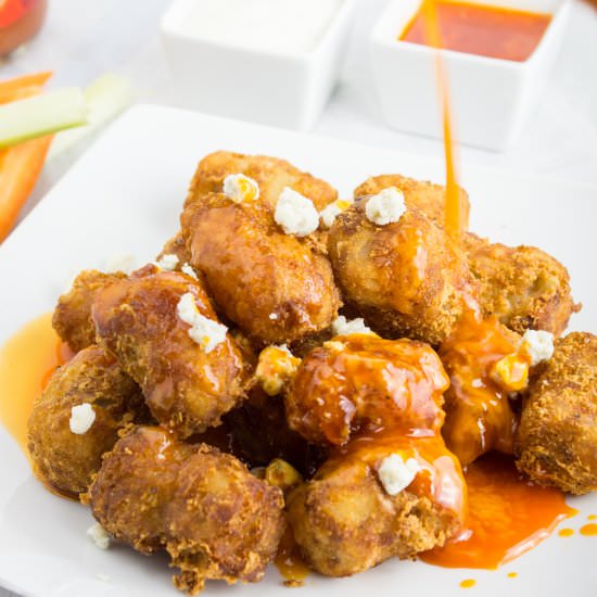 Homemade Buffalo Blue Cheese Tots