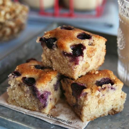 Blueberry Blondies (Gluten Free)