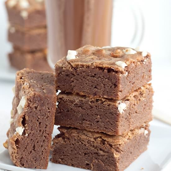 Hot Cocoa Brownies