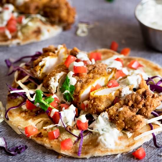 Fried Tenders Kati Rolls