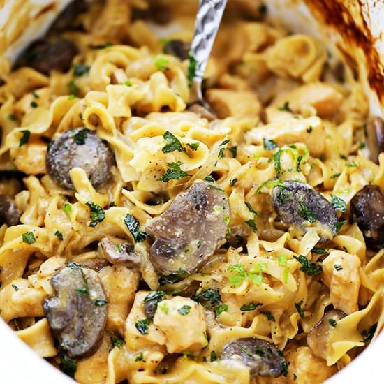 Crock Pot Chicken Stroganoff