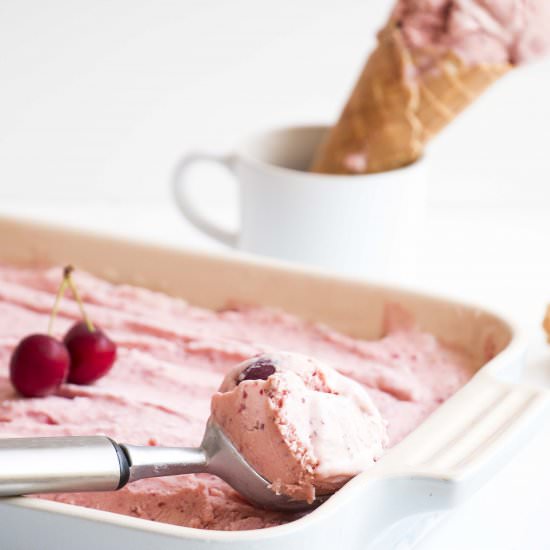 Creamy Cherry Ice Cream
