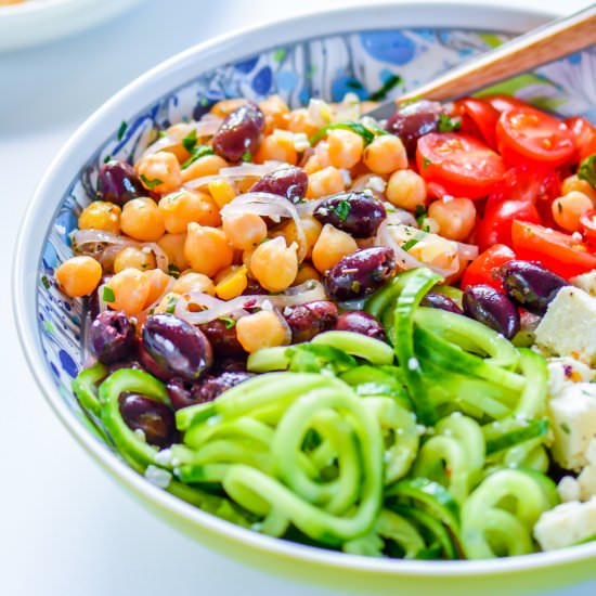 Chickpea Cucumber Salad
