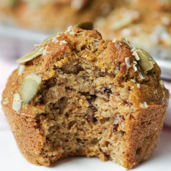 Pumpkin Banana Muffins