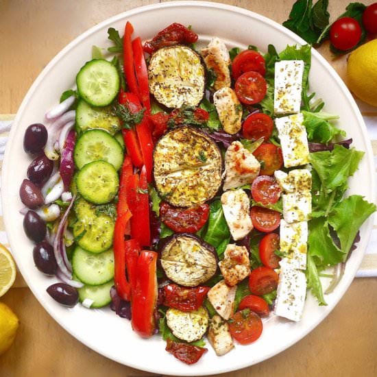 Grilled Chicken Greek Salad