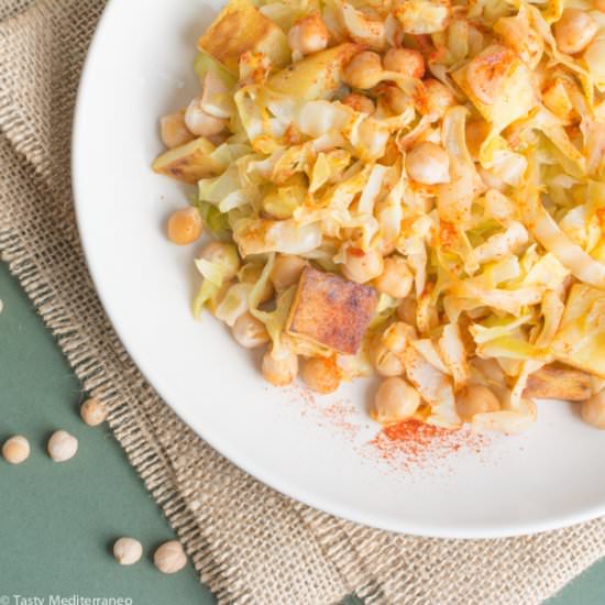 Mediterranean Warm Cabbage Salad